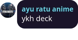 Sticker from ayu lof alok