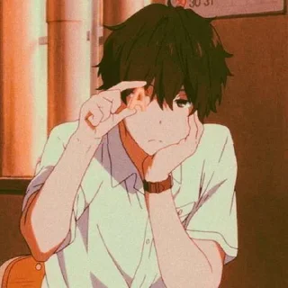 🗿 emoji Oreki Houtaro Telegram sticker 8 of 10