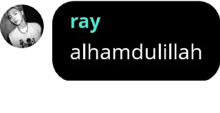Sticker from ray said