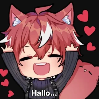 😚 emoji Harris caine by : @yuuzeyn caine Telegram sticker 1 of 40