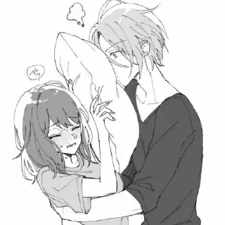😱 emoji Anime couple by : yuuzeyn nee-san Telegram sticker 7 of 33