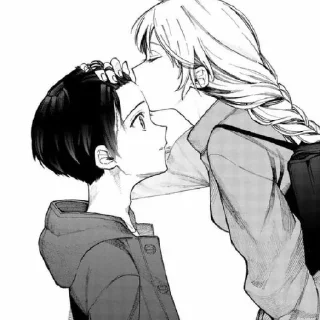 😘 emoji Anime couple by : yuuzeyn nee-san Telegram sticker 8 of 33