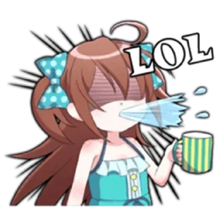 😂 emoji Anime 101 — @stckrRobot Telegram sticker 14 of 101
