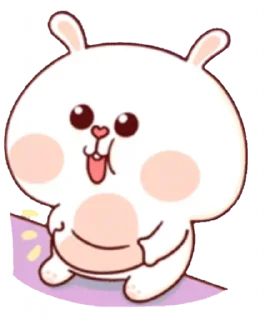 🤭 emoji CUTE BUNNY BY @its_TG_King Telegram sticker 23 of 27