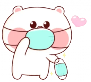 😷 emoji CUTE BUNNY BY @its_TG_King Telegram sticker 11 of 27