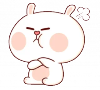 😤 emoji CUTE BUNNY BY @its_TG_King Telegram sticker 13 of 27