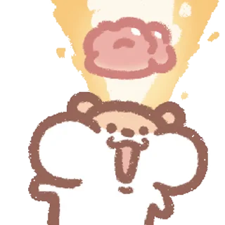 ⭐ emoji 奶茶鼠龙年版 @Stickers_AChansp Telegram sticker 8 of 16