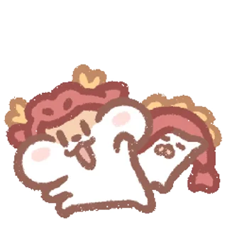 ⭐ emoji 奶茶鼠龙年版 @Stickers_AChansp Telegram sticker 2 of 16