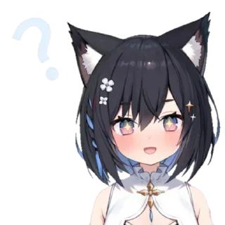 ❓ emoji 星奈铃 ホシナスズ🌟鸫酱 @myadestes Telegram sticker 2 of 13
