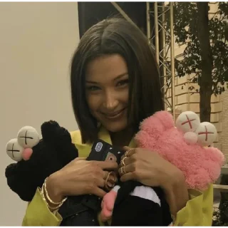 😀 emoji Bella Hadid Telegram sticker 11 of 30