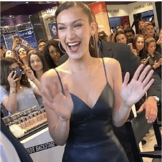 😀 emoji Bella Hadid Telegram sticker 10 of 30