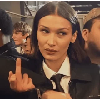 😀 emoji Bella Hadid Telegram sticker 17 of 30