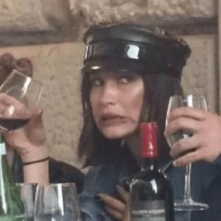 😀 emoji Bella Hadid Telegram sticker 16 of 30