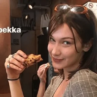 😀 emoji Bella Hadid Telegram sticker 14 of 30