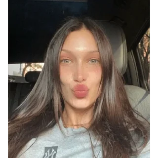 😀 emoji Bella Hadid Telegram sticker 19 of 30