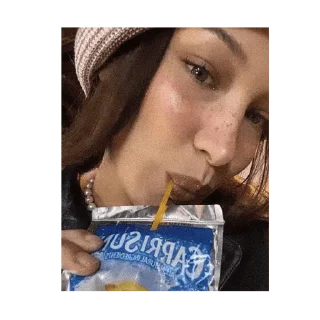 😀 emoji Bella Hadid Telegram sticker 12 of 30
