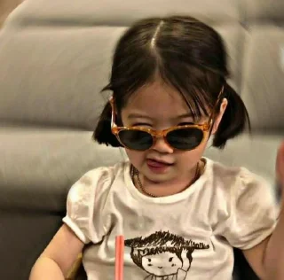 Sticker from cute baby>•<