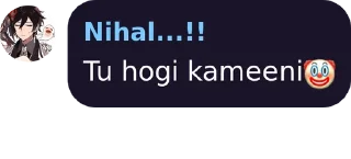 🤡 emoji Nihal chori's pack  by @Mikasa_Ackr_bot Telegram sticker 19 of 120