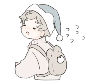 😨 emoji a boy, who like stuffed animals @deazzle Telegram sticker 18 of 40