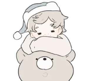 🫠 emoji a boy, who like stuffed animals @deazzle Telegram sticker 19 of 40