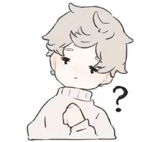 🤔 emoji a boy, who like stuffed animals @deazzle Telegram sticker 13 of 40