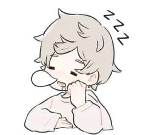 😪 emoji a boy, who like stuffed animals @deazzle Telegram sticker 2 of 40