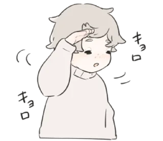 🤔 emoji a boy, who like stuffed animals @deazzle Telegram sticker 20 of 40