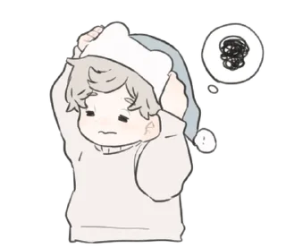 😵‍💫 emoji a boy, who like stuffed animals @deazzle Telegram sticker 14 of 40