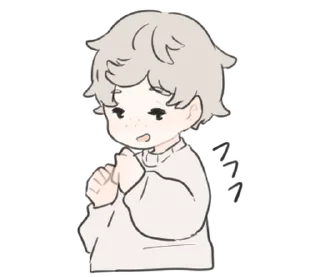 😁 emoji a boy, who like stuffed animals @deazzle Telegram sticker 22 of 40