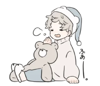 🧸 emoji a boy, who like stuffed animals @deazzle Telegram sticker 8 of 40