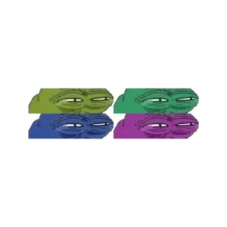 Sticker from @factask pepe eyes