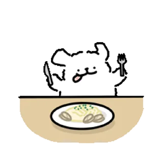 ⭐ emoji 线条小狗 @Stickers_AChansp Telegram sticker 22 of 24