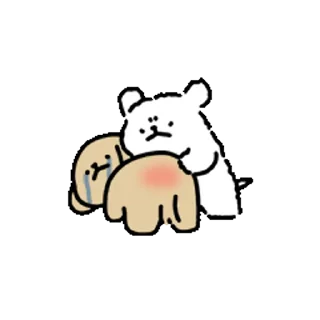 ⭐ emoji 线条小狗 @Stickers_AChansp Telegram sticker 3 of 24