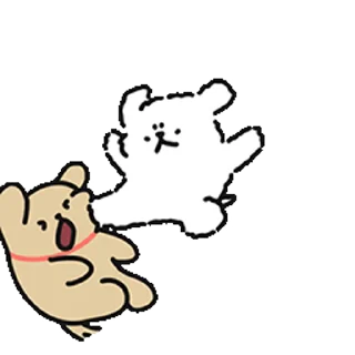 ⭐ emoji 线条小狗 @Stickers_AChansp Telegram sticker 1 of 24