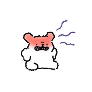 ⭐ emoji 线条小狗 @Stickers_AChansp Telegram sticker 17 of 24