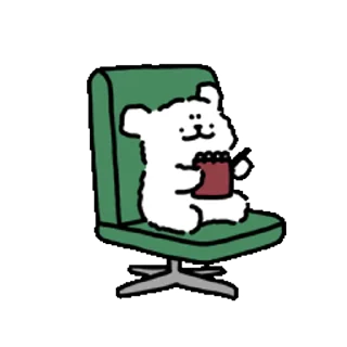 ⭐ emoji 线条小狗 @Stickers_AChansp Telegram sticker 20 of 24