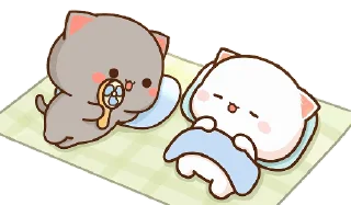 😴 emoji Peach and Goma @r_squared_rishabh — @stckrRobot Telegram sticker 18 of 50