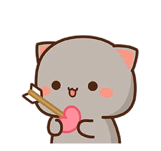 💘 emoji Peach and Goma @r_squared_rishabh — @stckrRobot Telegram sticker 9 of 50