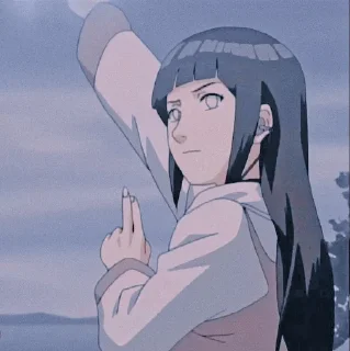 💜 emoji Hinata Hyuga - @twinklelightsticker Telegram sticker 9 of 32