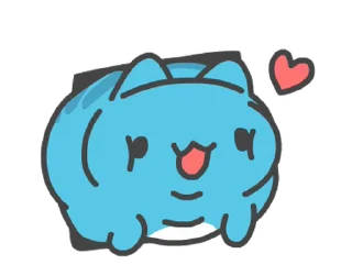 ❤️ emoji 貓貓蟲-咖波 可愛啟航 @moe_sticker_bot Telegram sticker 16 of 24
