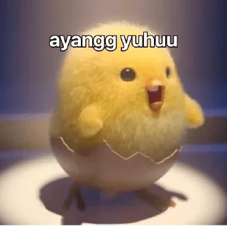 😀 emoji gudetama anak ayam 🐣 Telegram sticker 10 of 15