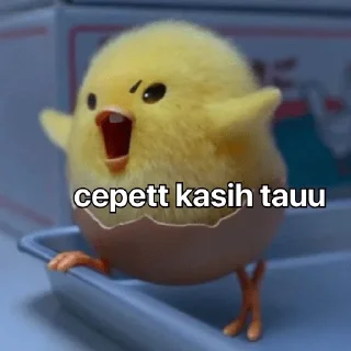 😀 emoji gudetama anak ayam 🐣 Telegram sticker 9 of 15