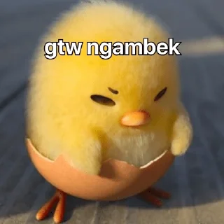 😀 emoji gudetama anak ayam 🐣 Telegram sticker 12 of 15