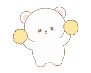🤩 emoji Cute bear @deazzle Telegram sticker 13 of 24