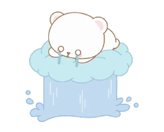 😭 emoji Cute bear @deazzle Telegram sticker 6 of 24