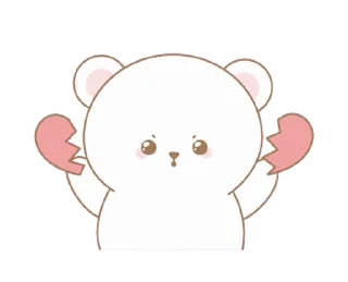 ☹️ emoji Cute bear @deazzle Telegram sticker 20 of 24