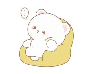 🤔 emoji Cute bear @deazzle Telegram sticker 11 of 24