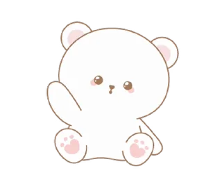 👋 emoji Cute bear @deazzle Telegram sticker 2 of 24