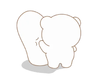 😣 emoji Cute bear @deazzle Telegram sticker 16 of 24