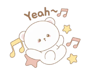 😆 emoji Cute bear @deazzle Telegram sticker 15 of 24